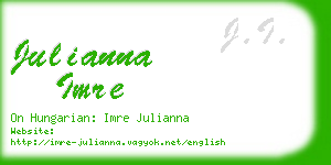 julianna imre business card